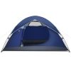 4 Person Dome Camping Tent with Removable Rain Fly & Carrying Bag;  Waterproof & Windproof;  for Camping;  Hiking;  Traveling  4 Person