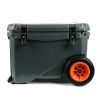 45 quart hard sided cooler, charcoal gray sided cooler