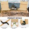 Bamboo Folding Camping Chair with 2