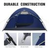 4 Person Dome Camping Tent with Removable Rain Fly & Carrying Bag;  Waterproof & Windproof;  for Camping;  Hiking;  Traveling  4 Person