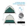 Camping dome tent is suitable for 2/3/4/5 people, waterproof, spacious, portable backpack tent, suitable for outdoor camping/hiking   as Pic