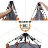 34 Person Camping Instant Pop up Tent, Sun Shelter Waterproof Double Layer 4 Seasons Lightweight Tent for Hiking, Fishing, Beach  KM3508