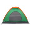 2 Person Waterproof Camping Dome Tent for Outdoor Hiking Survival Orange & Green  as picture