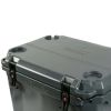 45 quart hard sided cooler, charcoal gray sided cooler