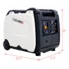 Super quiet Inverter Generator 4500w portable generator electric start, foldable handle with wheel,212cc 4 stroke EPA compliant