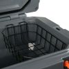 45 quart hard sided cooler, charcoal gray sided cooler