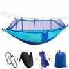 Camping Hammock with Mosquito Net Ultralight Portable Nylon Outdoor Windproof Anti (Option: Mosquito Swing Sleeping Hammock  Blue)