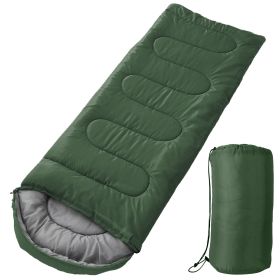 Camping Sleeping Bags for Adults Teens Moisture (Option: Proof Hiking Sleep Bag with Carry Bag for Spring Autumn Winter Seasons  Army Green)