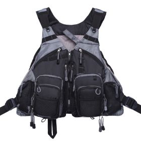 Fly Fishing Vest Pack Adjustable for Men and Women (Option: Black)