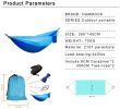 Camping Hammock with Mosquito Net Ultralight Portable Nylon Outdoor Windproof Anti